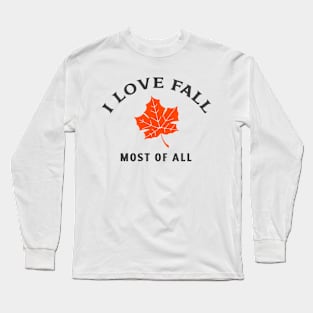 autumn Fall Season Leaf Long Sleeve T-Shirt